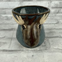 RAD Designs Moose Stoneware Art Pottery Mug/ Cup Birchstone Studios - $19.19