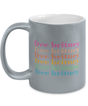 Britney Mugs Free Britney Colored, #Freebritney Silver-M-Mug - £14.57 GBP