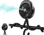 2022 Updated Misting Baby Stroller Fan, 270 &amp; 360 Pivoting Portable Batt... - £25.63 GBP