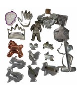 Vintage Lot of 18 Metal &amp; Plastic Cookie Cutters – Assorted Shapes, New ... - €20,63 EUR