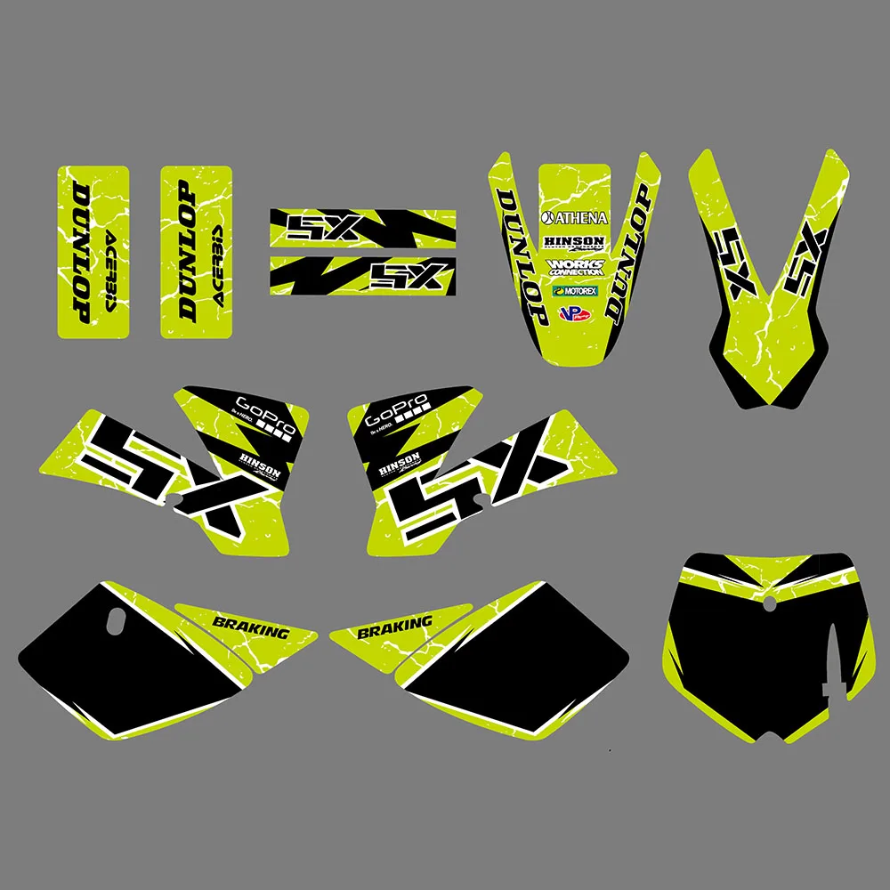 Yle team graphics decals sticker background for ktm sx50 sx 50cc 50 mini adventure mt50 thumb200