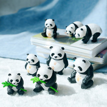 Micro Panda Carving, Miniature Panda, Clay Animal Figurine, Tiny Little  - £24.32 GBP