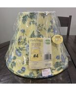 Waverly Lamp Shade Blue Rose Blossom Hill Yellow Green Lined Country Far... - €85,00 EUR