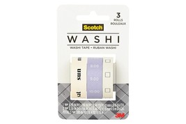 Scotch Expressions Washi Tape, Journaling and Calendar Design 1 Pack - £6.78 GBP