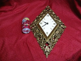 Syroco Wall Decor 1967 Gold Floral Diamond Shaped Battery Powered Wall C... - $546.07 MXN Syroco Wall Decor 1967 Gold Floral Diamond Shaped Battery Powered Wall C... - $546.07 MXN