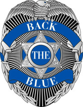 Thin Blue Line Decal - BACK THE BLUE - Blue Line badge Decal - Various Sizes - £3.94 GBP+