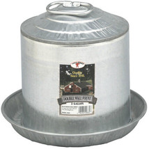 2 Gallon Double Wall Metal Poultry Fount Little Giant Double Wall Metal Poultry - £35.51 GBP