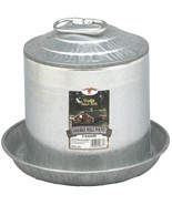 2 Gallon Double Wall Metal Poultry Fount Little Giant Double Wall Metal ... - £35.51 GBP