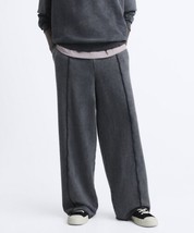 Zara Faded Coloured Oversized Jogger Sweatpants Trousers Black Anthracite Xl Nwt - £34.09 GBP