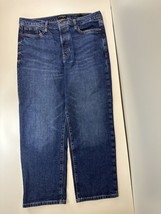 Women’s Banana Republic Size 32 High Rise Straight Blue Jeans Button Fly - £16.16 GBP