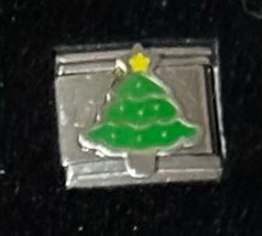 Christmas Tree Italian Charm Enamel Link 9MM K45-2 Style A - £11.89 GBP