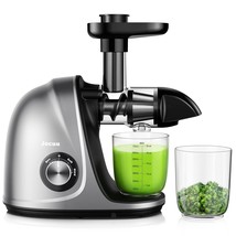 Slow Masticating Juicer With Soft/Hard Modes Easy To Clean Quiet Motor &amp;... - £93.60 GBP