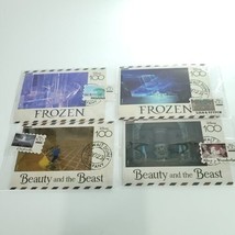 Frozen Beauty &amp; Beast Card Fun Disney 100 Carnival Postcard Stamp Vary L... - $19.34
