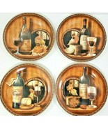 Bordeaux Collection Home Essentials &amp; Beyond Salad Plates Set Of 4 7 3/4&quot; - $316.21 MXN