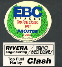 1991 Prostar Motorcycle Drag Racing TOP FUEL Classic &amp; TF HARLEY Clash Stckers - £27.37 GBP