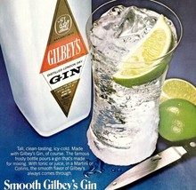 Gilbeys Distilled London Dry Gin 1980 Advertisement Distillery Frosty DW... - £23.59 GBP