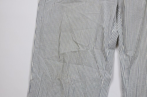Vintage 90s J Crew Mens 38x36 Pinstriped Seersucker Wide Leg Chino Pants Cotton Item image 6