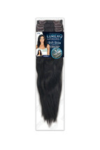 LUREX 9PCS 100% HUMAN HAIR CLIP-IN &amp; ON EXTENSIONS WET N WAVY 14&quot; WAVY - £31.46 GBP