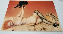 VARGAS LARGE FORMAT ART PRINT GLOSSY SEXY 1919 &quot;FELINE ENTRE ACT&quot; 17x12 - £22.56 GBP