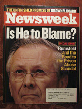 NEWSWEEK May 17 2004 Donald Rumsfeld Iraq War - £6.46 GBP