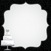 Scrapbook Paper 3D Design Wedding 12 X 12 Inches - £12.62 GBP