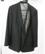 24/7 SUITS Livio Graziottin Black Chain Embellished Blazer Sport Coat (5... - £349.53 GBP