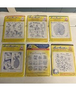 Vintage Aunt Martha Iron On Patterns 6 Styles 3931 3937 3853 3297 3813 3998 - $471.03 MXN