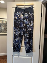 Nwot Rebecca Taylor Floral Silk Pull On Pants Sz 8 - £60.39 GBP