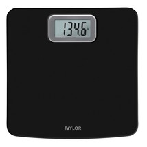 Taylor Digital Bath Scale, 400 Lbs Black, Bathroom Scale For Body Weight... - $34.93