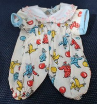 Vintage Doll PJs with Clowns for a Small Doll - £7.79 GBP