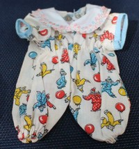 Vintage Doll PJs with Clowns for a Small Doll - £7.76 GBP