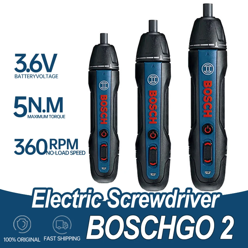 Bosch Go 2 Electric Screwdriver Rechargeable Automatic Screwdriver Hand Drill - £69.06 GBP+
