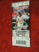 Philadelphia Phillies 2012 &amp; 2013 Ticket Stubs  $2.99 Each (NY Mets, Miami) - £2.34 GBP