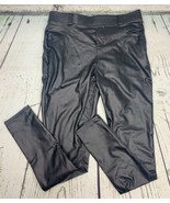 Womens Faux Leather Leggings Pants PU Elastic Shaping Hip Push Up Black ... - £15.88 GBP