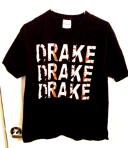 Drake T Shirt Unisex Hanes Heavyweight Adult M Rap Music Blk Pre Shrunk Cotton - £41.11 GBP