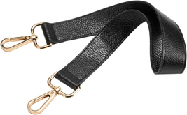 25 Inch Leather Replacement Strap for Handbags Shoulder Bag Gold Tone Buckles - £23.47 GBP
