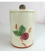 Vintage Franciscan Apple Design 6.5&quot; Canister With Sealing Lid Portugal - $442.43 MXN