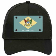 Delaware State Flag Novelty Black Mesh License Plate Hat - £23.17 GBP