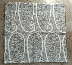 Pottery Barn Printed Woven Pillow Cover 22x22 Green/Cream ABSTRACT NWOT #63 - £27.73 GBP