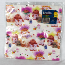 Vintage Norfin Trolls Christmas Birthday Gift wrap 2 Sheets 20&quot; X 30&quot; NIP Sealed - £11.87 GBP