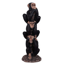Stacked Three Wise Monkeys Life Size Statue - £1,410.56 GBP