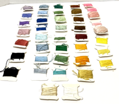 Embroidery Bobbins with Floss Lot of 41 Various Colors Read Description - $14.83