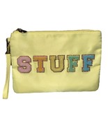 Stoney Clover Lane Ln Target 12x8 Clutch Wristlet Cosmetic Bag Yellow ST... - $532.15 MXN