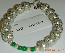 Emerald Gemstone Bracelet Metaphysical-gives eliminating negativity #21020228 - £12.17 GBP