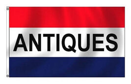 2 ANTIQUES FLAG FL013 flags advertise banner 3x5 antique old vintage sig... - $13.64