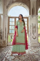 Semi-Stitched designer Palazzo Suit georgette Party fashion wear Size 38-42 - £75.76 GBP+