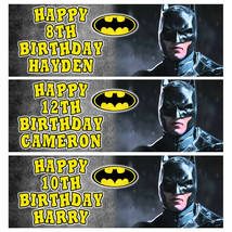 BATMAN Personalised Birthday Banner - Batman Birthday Party Banner - 1x3ft - $5.31