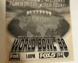 World Bowl 98 Tv Guide Print Ad Football TPA21 - $5.93