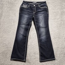 Series 31  Womens Jeans Sophia Size 13 Short Sexy Stitch Dark Wash Bootc... - $27.64