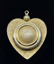 Vtg. Enzo Incabloc Heart Pendant Mechanical Watch 17 Jewel Tested up-sid... - $41.97